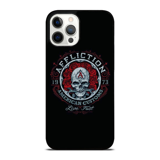 AFFLICTION LOGO SKULL iPhone 12 Pro Max Case Cover