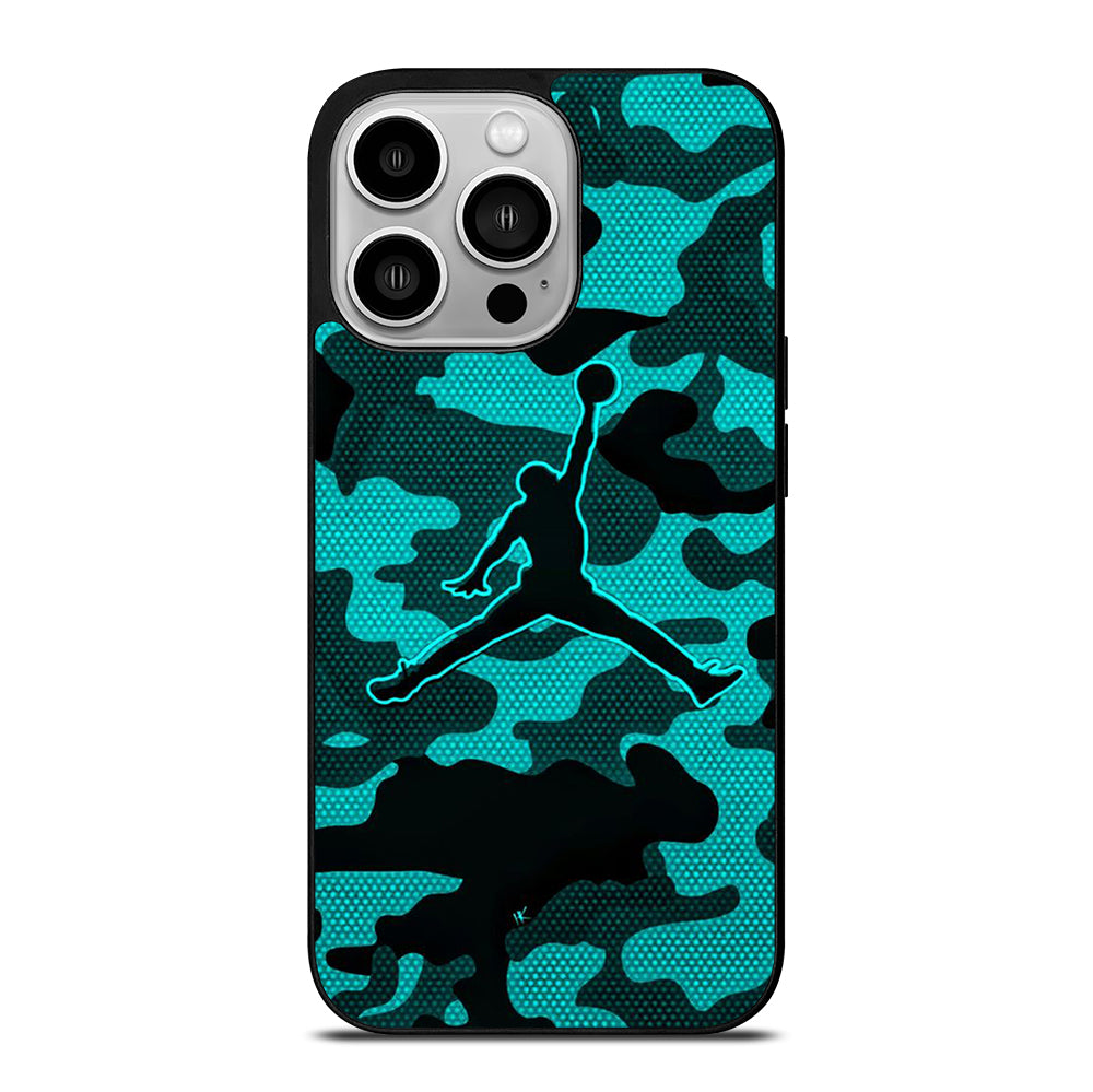 AIR JORDAN CAMO LOGO iPhone 14 Pro Case Cover