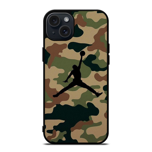 AIR JORDAN CAMO LOGO 2 iPhone 15 Plus Case Cover