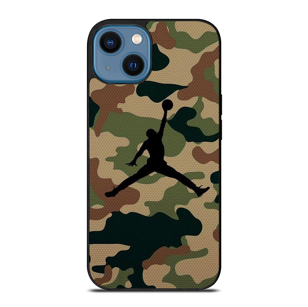 AIR JORDAN CAMO LOGO 2 iPhone 14 Case Cover