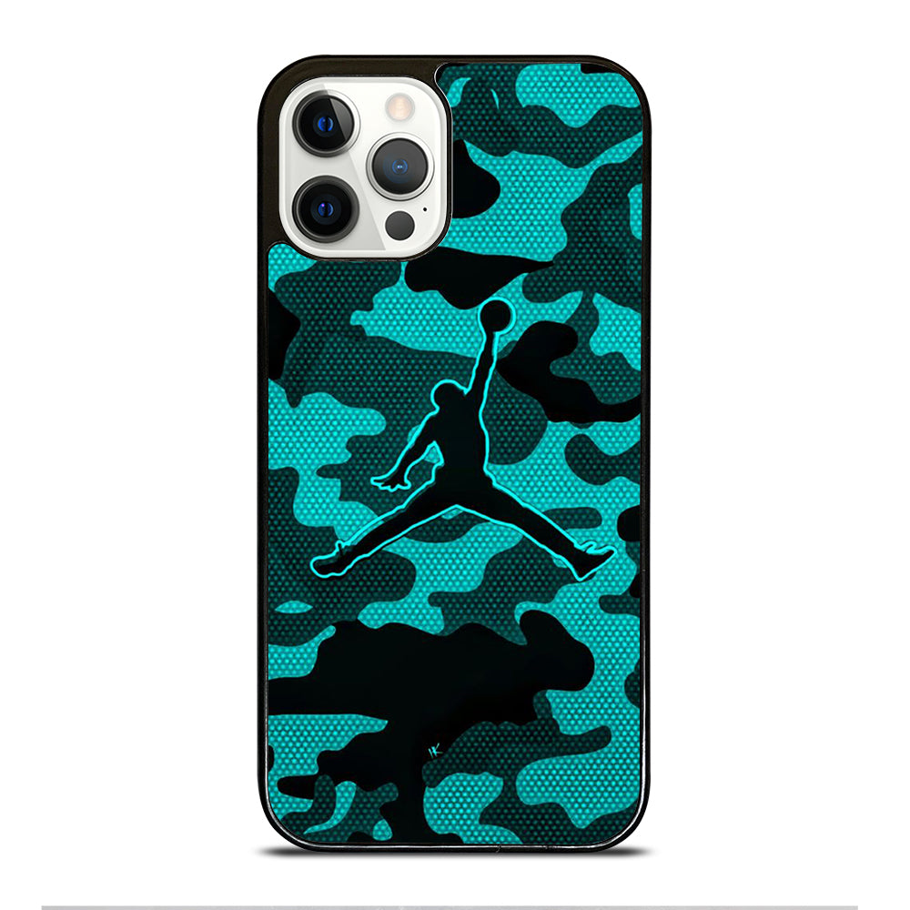 AIR JORDAN CAMO LOGO iPhone 12 Pro Case Cover