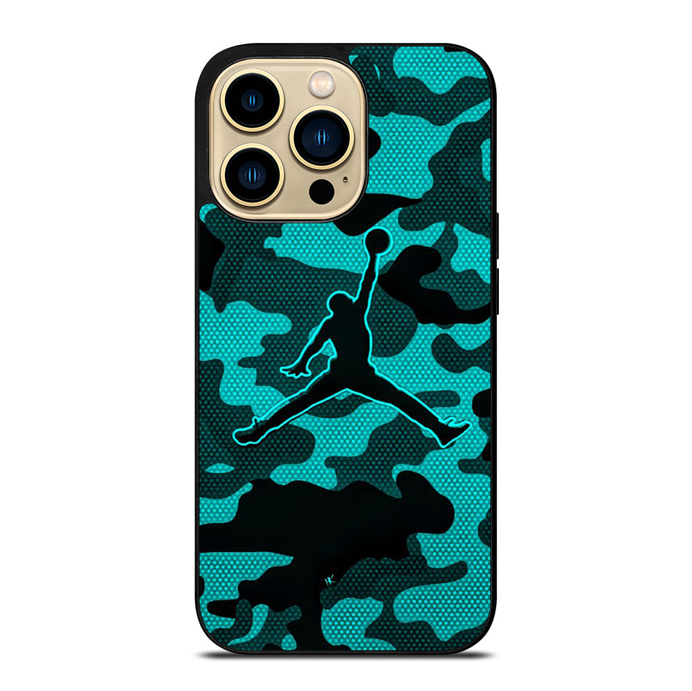 AIR JORDAN CAMO LOGO iPhone 14 Pro Max Case Cover
