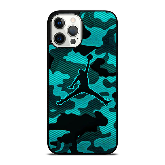 AIR JORDAN CAMO LOGO iPhone 12 Pro Max Case Cover