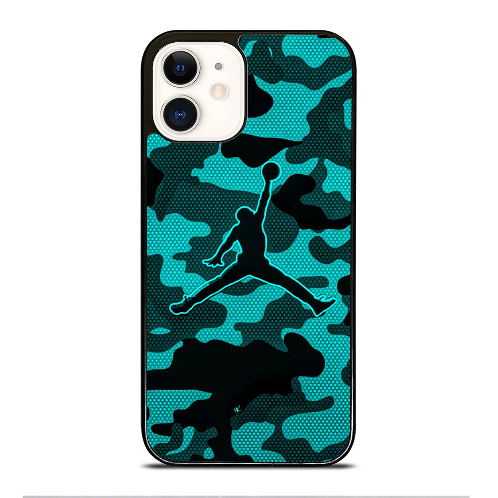 AIR JORDAN CAMO LOGO iPhone 12 Case Cover