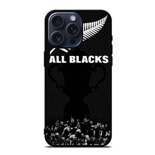 ALL BLACKS NEW ZEALAND RUGBY TEAM 3 iPhone 15 Pro Max Case Cover