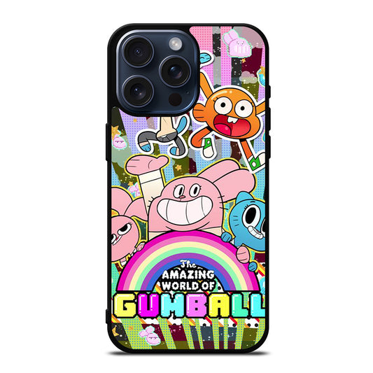 AMAZING WORLD OF GUMBALL CHARACTER CARTOON iPhone 15 Pro Max Case Cover