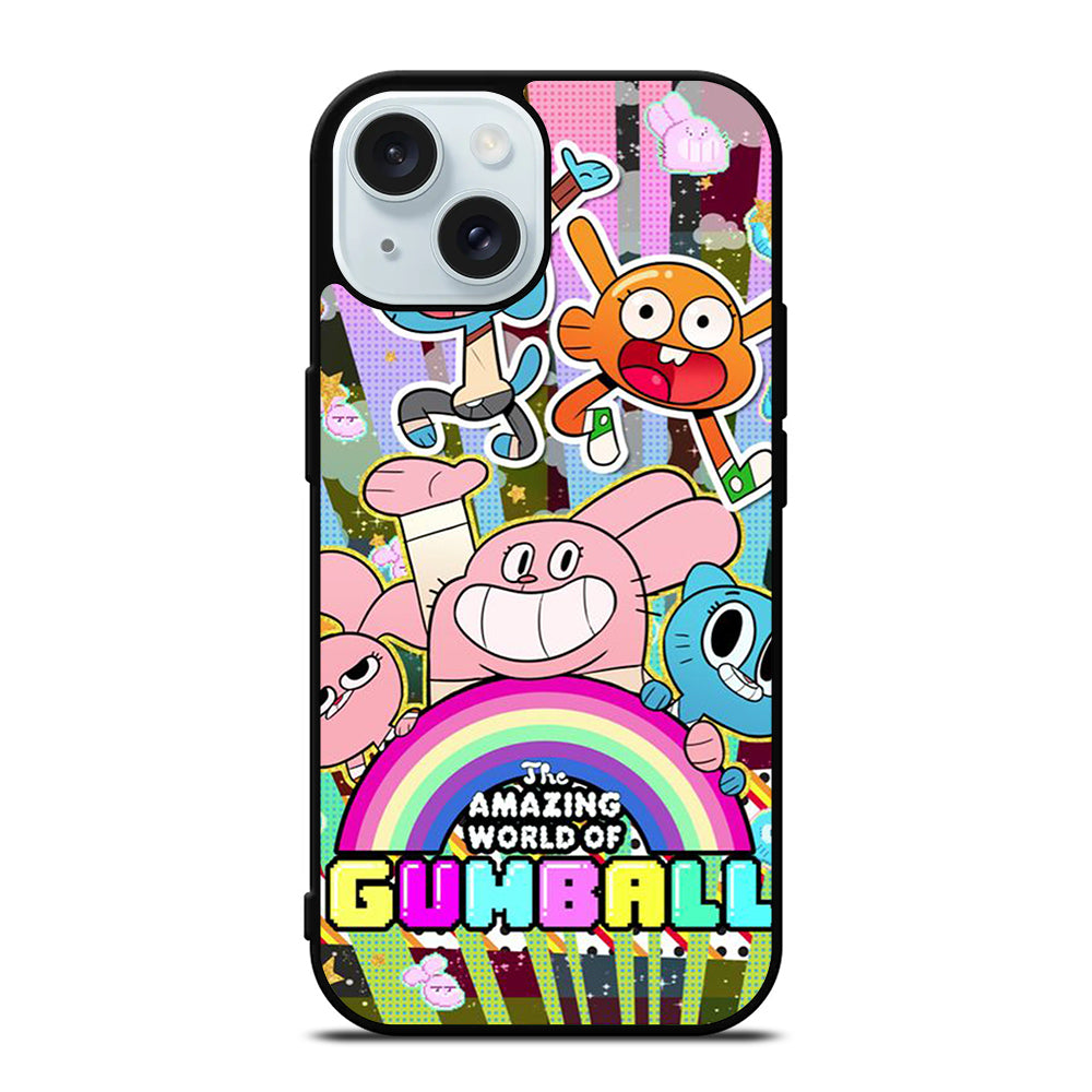 AMAZING WORLD OF GUMBALL CHARACTER CARTOON iPhone 15 Case Cover