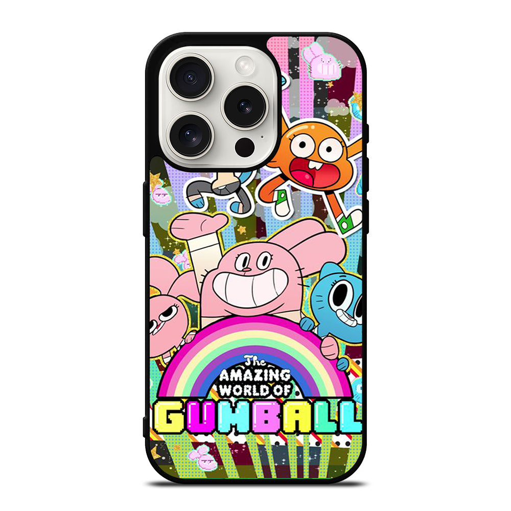 AMAZING WORLD OF GUMBALL CHARACTER CARTOON iPhone 15 Pro Case Cover