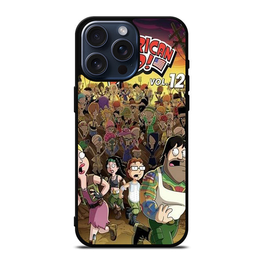 AMERICAN DAD CHARACTER iPhone 15 Pro Max Case Cover