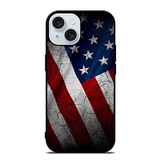 AMERICAN FLAG 3 iPhone 15 Case Cover