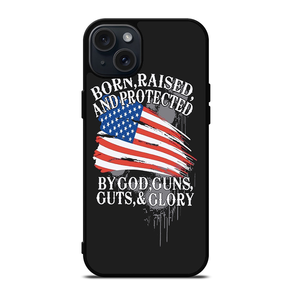 AMERICAN FLAG QUOTE iPhone 15 Plus Case Cover