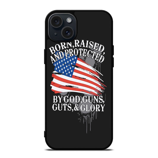 AMERICAN FLAG QUOTE iPhone 15 Plus Case Cover