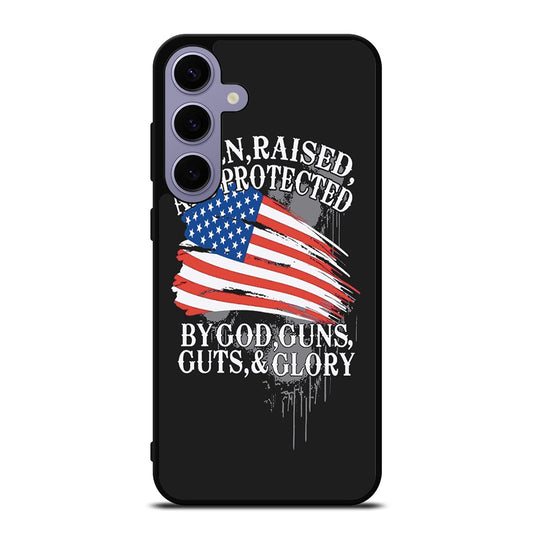 AMERICAN FLAG QUOTE Samsung Galaxy S24 Plus Case Cover