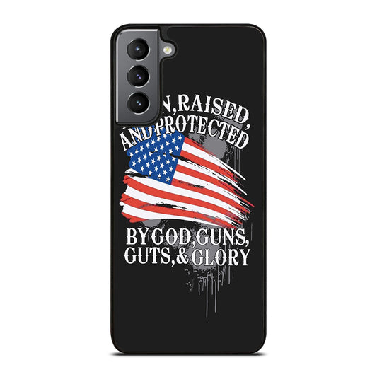 AMERICAN FLAG QUOTE Samsung Galaxy S21 Plus Case Cover