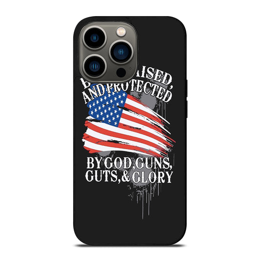 AMERICAN FLAG QUOTE iPhone 13 Pro Case Cover
