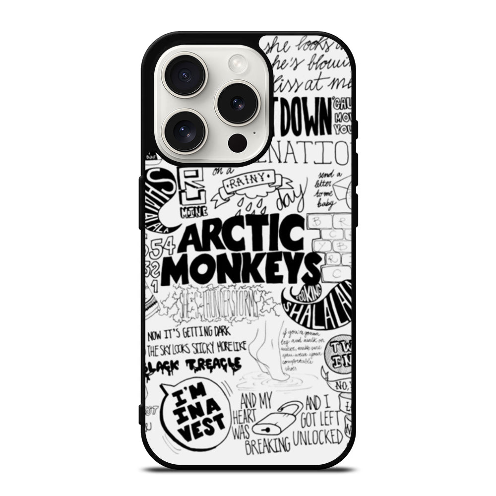 ARCTIC MONKEYS BAND LYRIC iPhone 15 Pro Case Cover