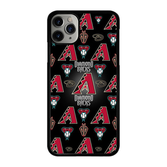 ARIZONA DIAMONDBACKS PATTERN LOGO iPhone 11 Pro Max Case Cover