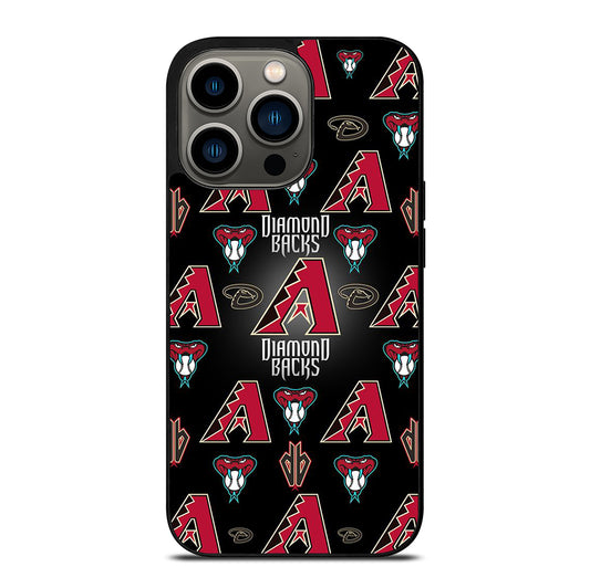 ARIZONA DIAMONDBACKS PATTERN LOGO iPhone 13 Pro Case Cover