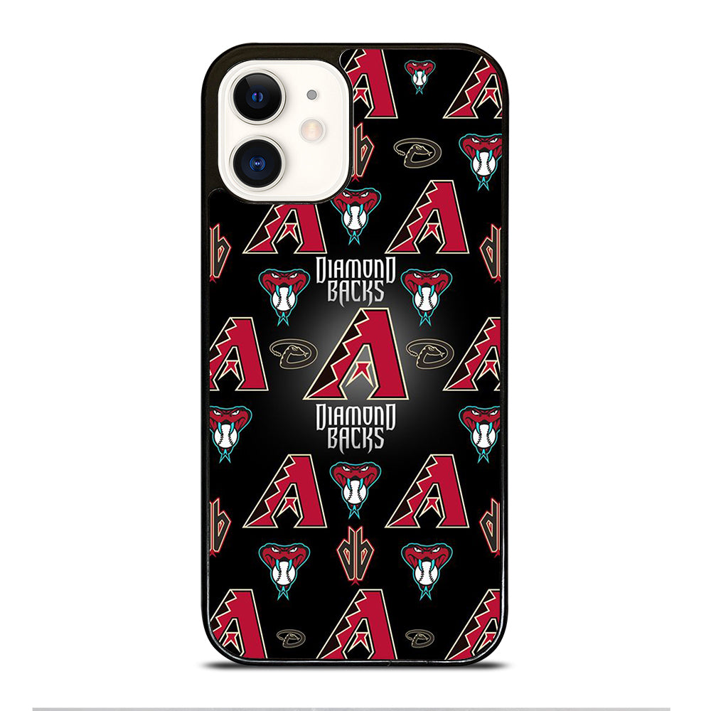 ARIZONA DIAMONDBACKS PATTERN LOGO iPhone 12 Case Cover