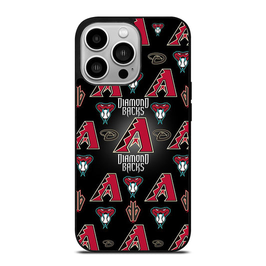 ARIZONA DIAMONDBACKS PATTERN LOGO iPhone 14 Pro Case Cover