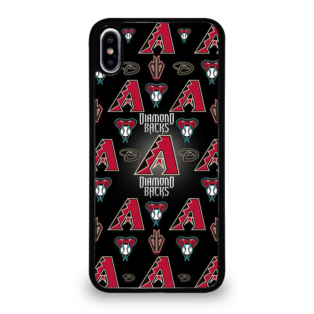 ARIZONA DIAMONDBACKS PATTERN LOGO iPhone XS Max Case Cover
