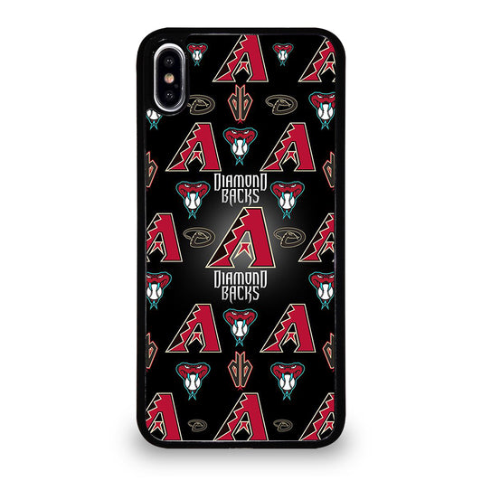 ARIZONA DIAMONDBACKS PATTERN LOGO iPhone XS Max Case Cover