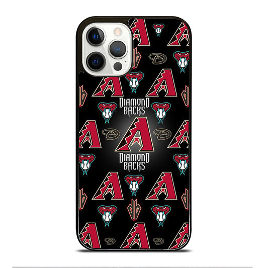 ARIZONA DIAMONDBACKS PATTERN LOGO iPhone 12 Pro Case Cover