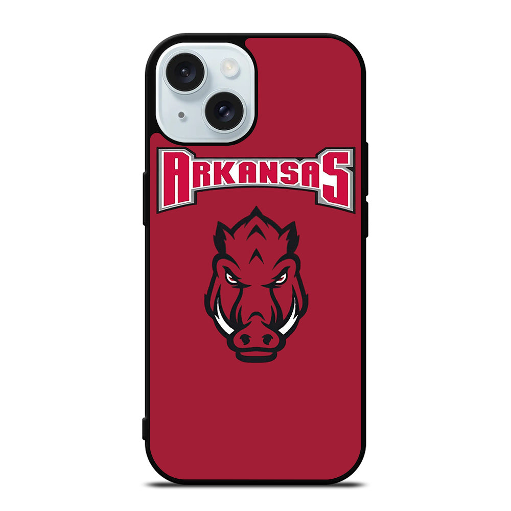 ARKANSAS RAZORBACKS ICON 1 iPhone 15 Case Cover