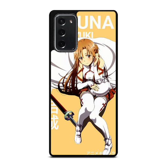 ASUNA YUUKI SWORD ART ONLINE ANIME SERIES Samsung Galaxy Note 20 Case Cover