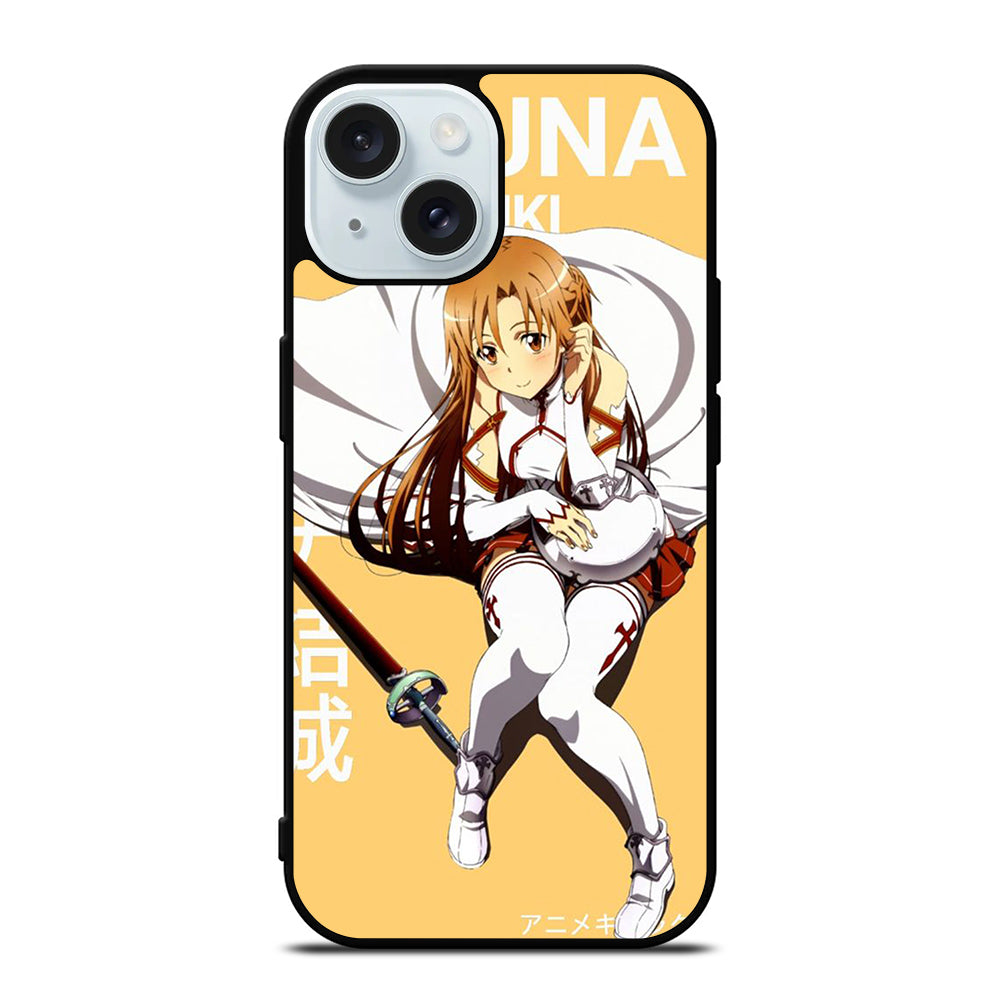 ASUNA YUUKI SWORD ART ONLINE ANIME SERIES iPhone 15 Case Cover
