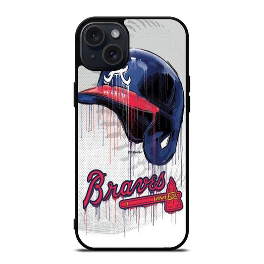 ATLANTA BRAVES HELMET iPhone 15 Plus Case Cover