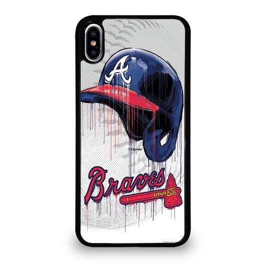 ATLANTA BRAVES HELMET iPhone XS Max Case Cover