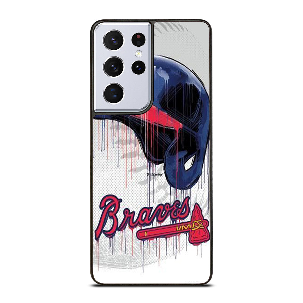 ATLANTA BRAVES HELMET Samsung Galaxy S21 Ultra Case Cover