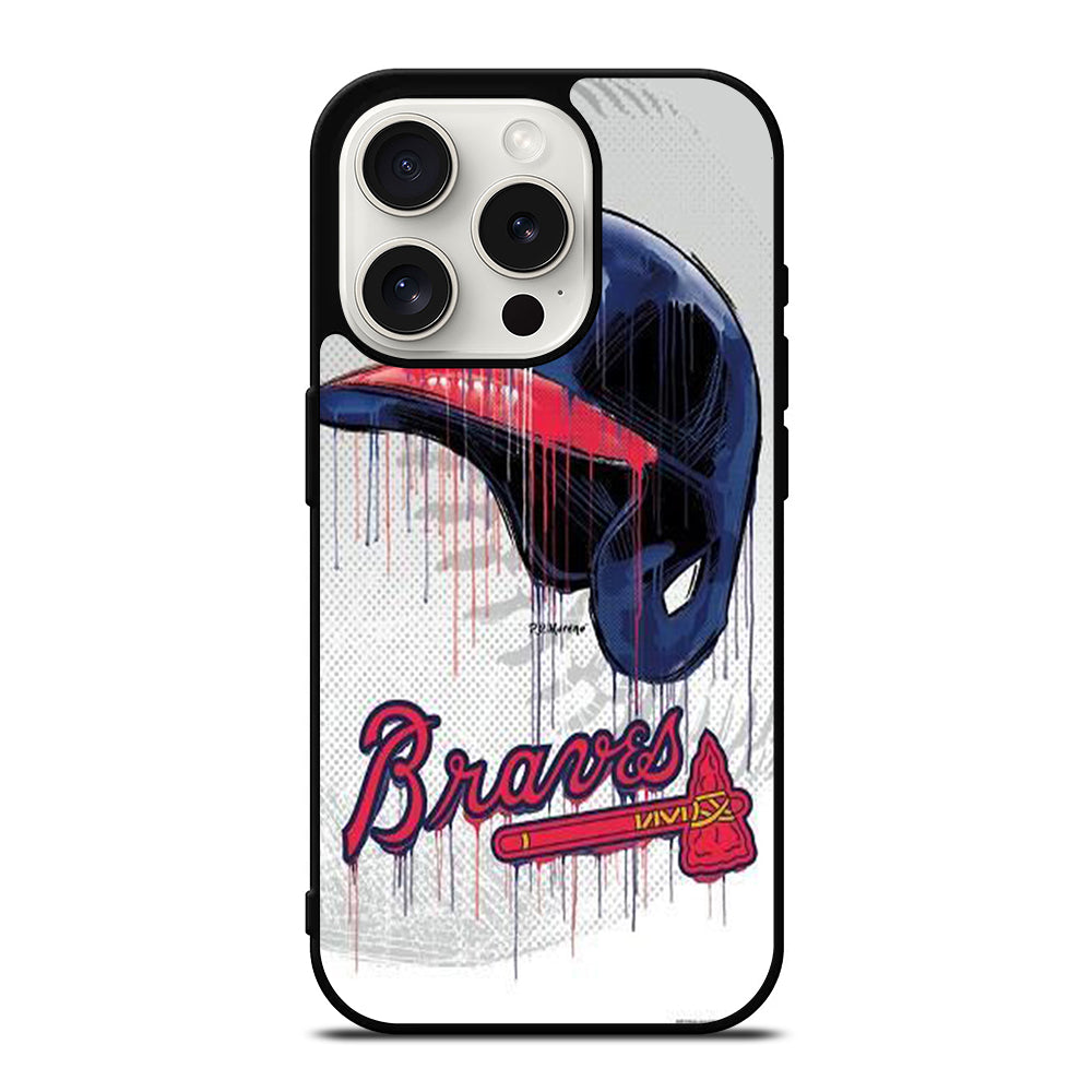 ATLANTA BRAVES HELMET iPhone 15 Pro Case Cover