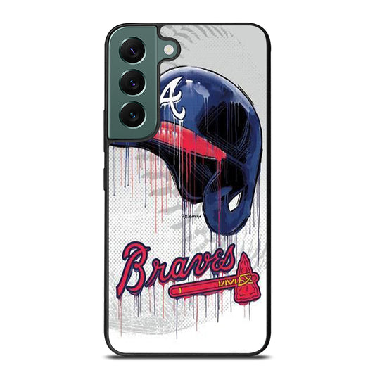 ATLANTA BRAVES HELMET Samsung Galaxy S22 Case Cover