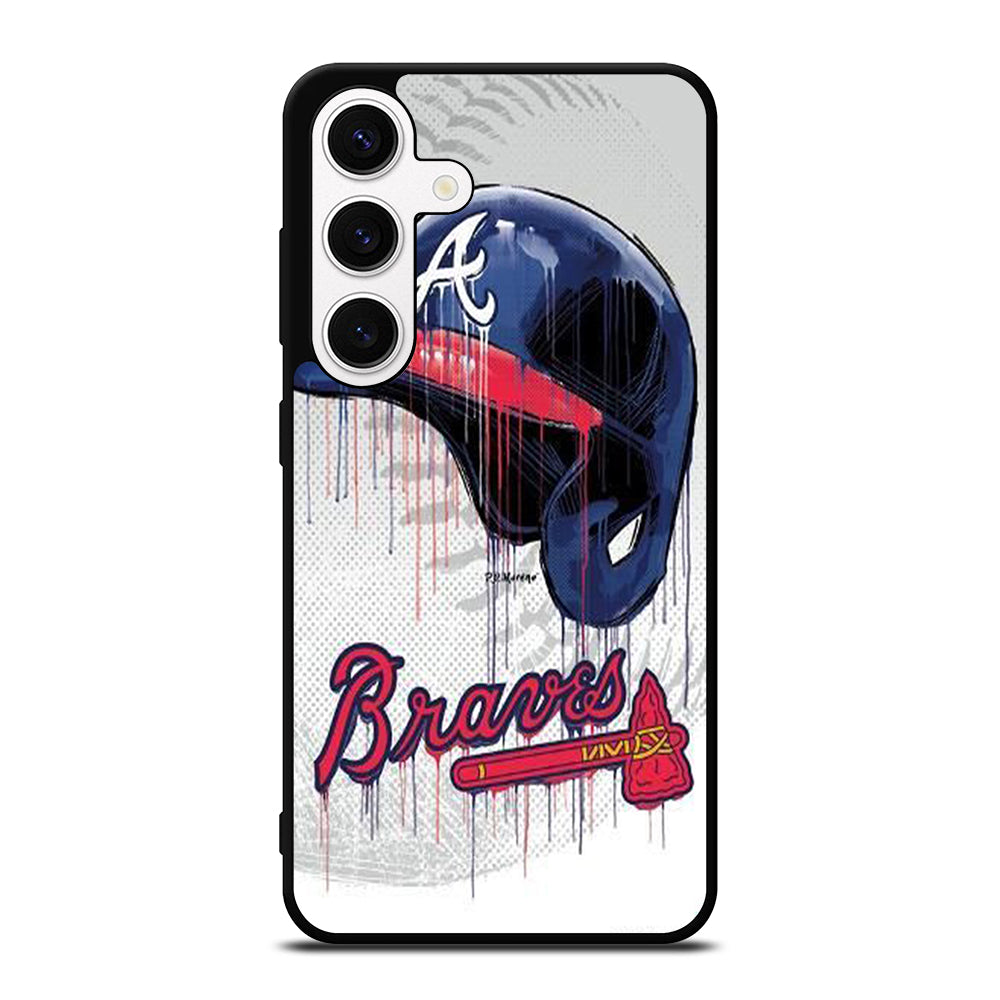 ATLANTA BRAVES HELMET Samsung Galaxy S24 Case Cover