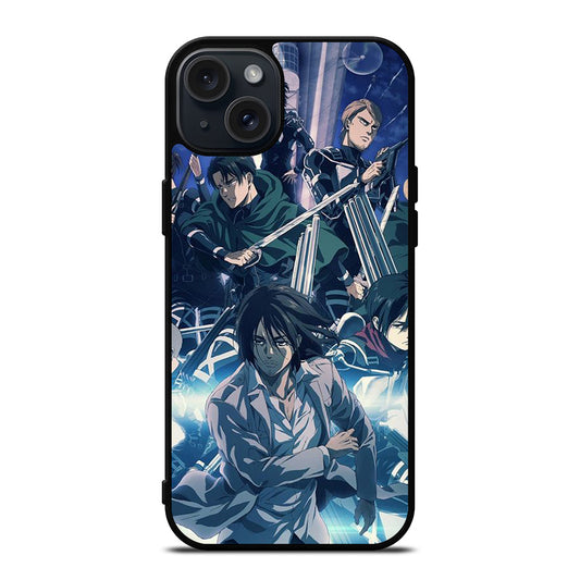 ATTACK ON TITAN ANIME CHARACTER 2 iPhone 15 Plus Case Cover