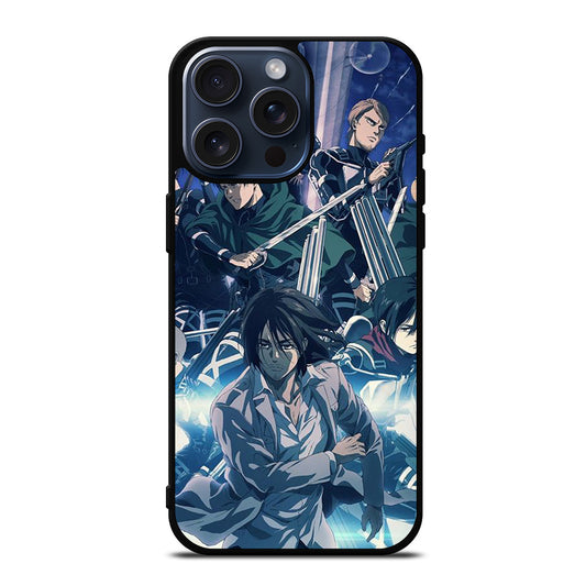 ATTACK ON TITAN ANIME CHARACTER 2 iPhone 15 Pro Max Case Cover