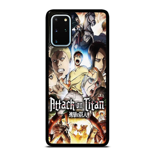ATTACK ON TITAN CHARACTER ANIME SERIES Samsung Galaxy S20 Plus Case Cover