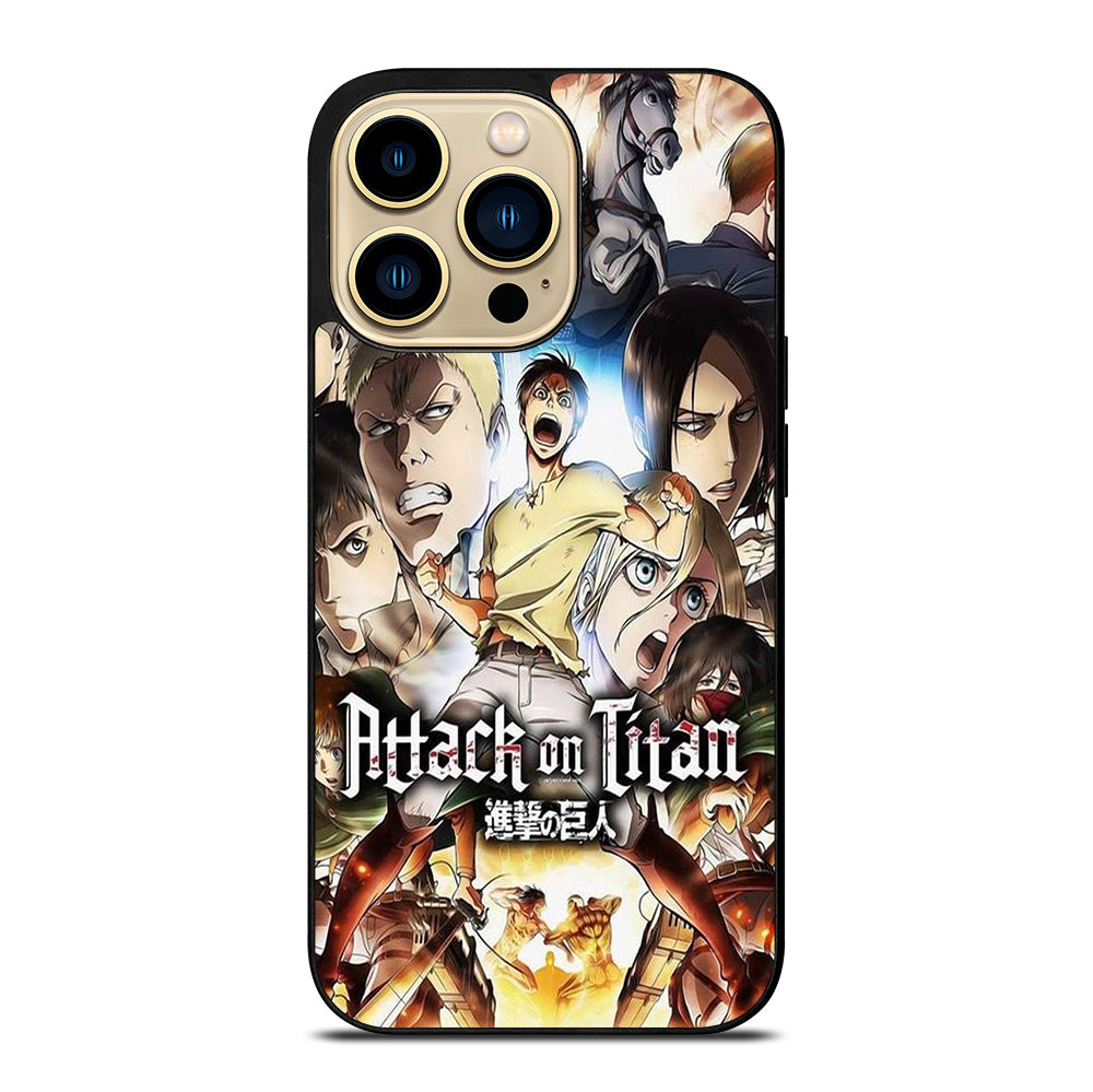 ATTACK ON TITAN CHARACTER ANIME SERIES iPhone 14 Pro Max Case Cover