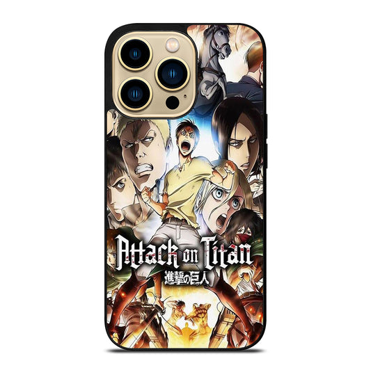 ATTACK ON TITAN CHARACTER ANIME SERIES iPhone 14 Pro Max Case Cover