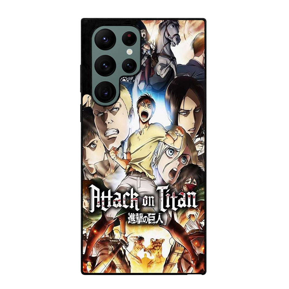 ATTACK ON TITAN CHARACTER ANIME SERIES Samsung Galaxy S22 Ultra Case Cover