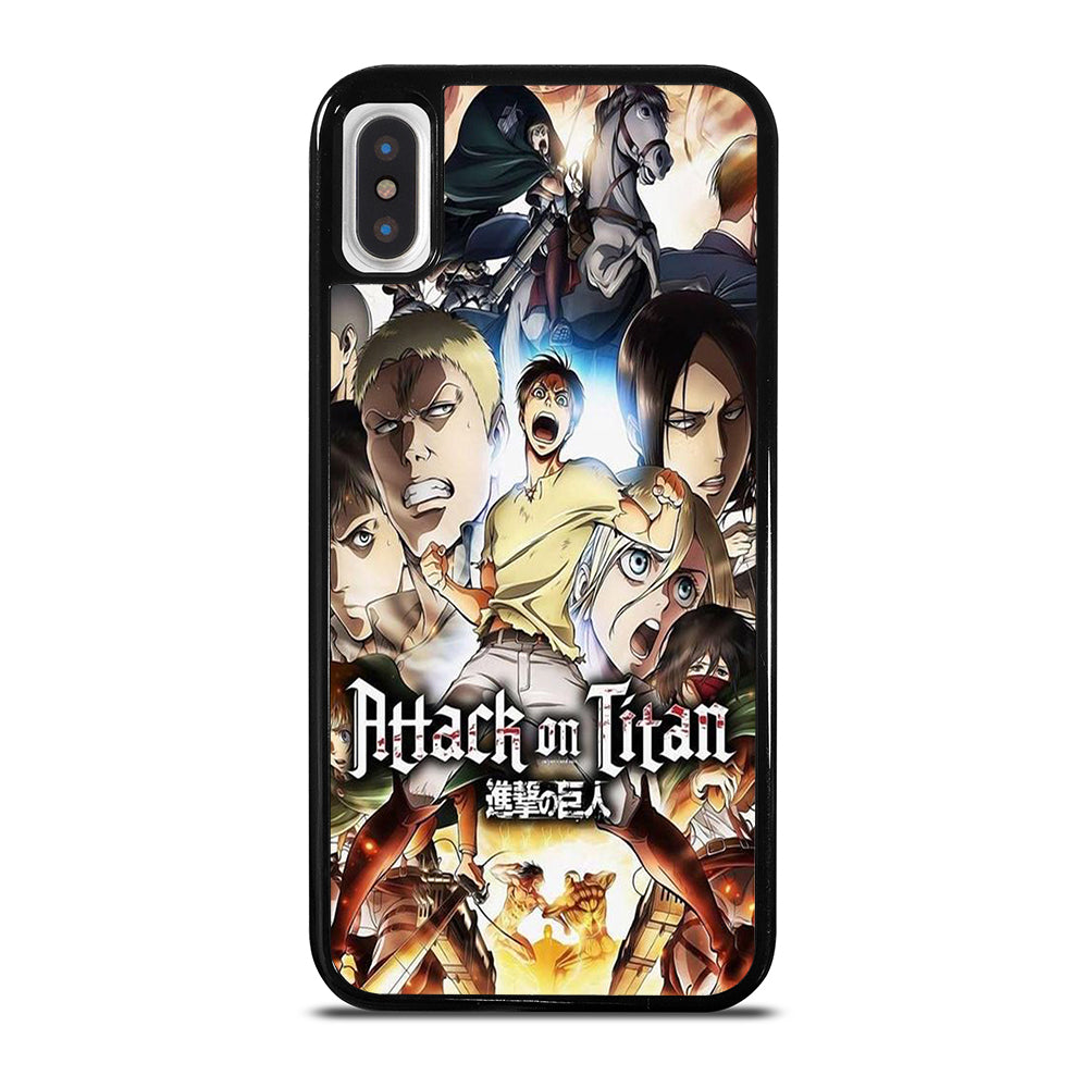 ATTACK ON TITAN CHARACTER ANIME SERIES iPhone X / XS Case Cover