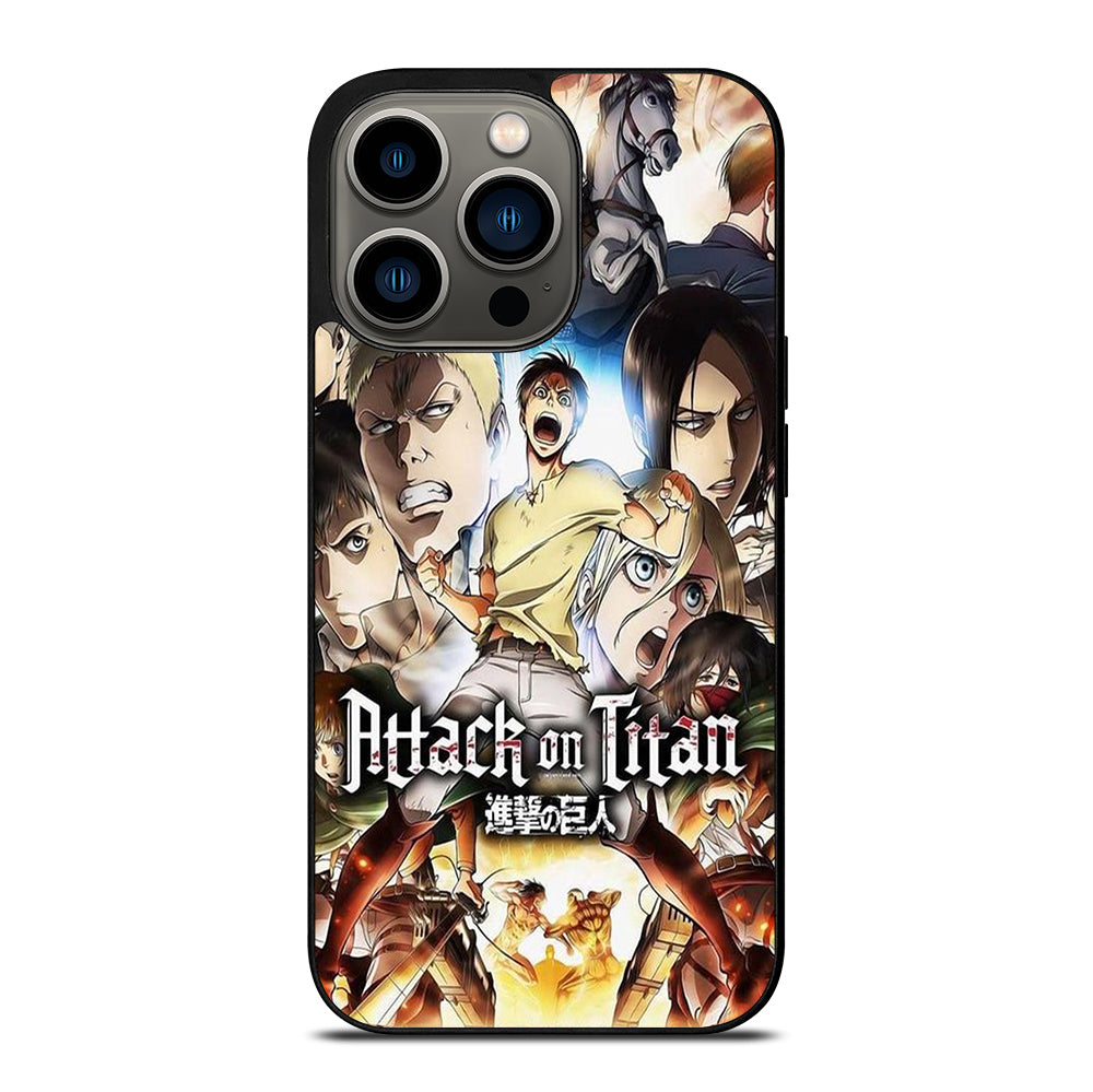 ATTACK ON TITAN CHARACTER ANIME SERIES iPhone 13 Pro Case Cover