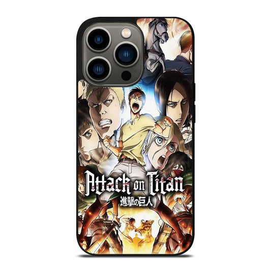ATTACK ON TITAN CHARACTER ANIME SERIES iPhone 13 Pro Case Cover