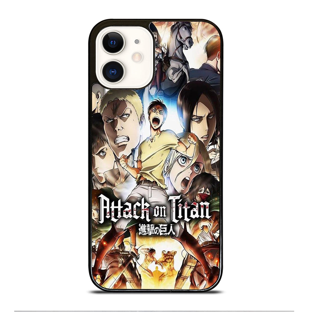 ATTACK ON TITAN CHARACTER ANIME SERIES iPhone 12 Case Cover