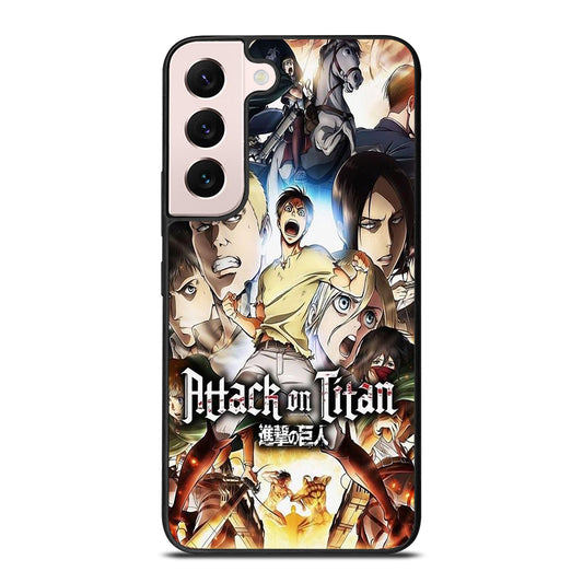 ATTACK ON TITAN CHARACTER ANIME SERIES Samsung Galaxy S22 Plus Case Cover