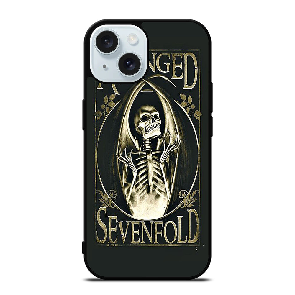 AVENGED SEVENFOLD BAND SKULL LOGO iPhone 15 Case Cover