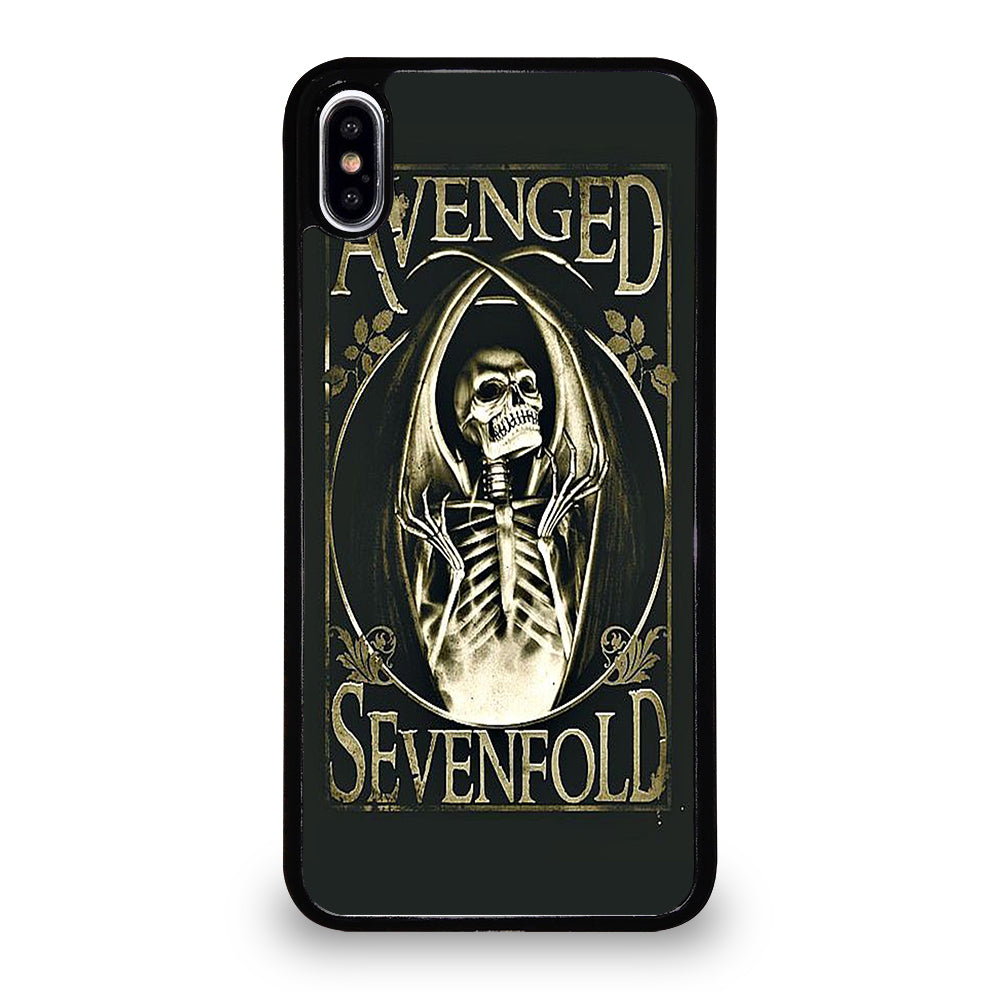 AVENGED SEVENFOLD BAND SKULL LOGO iPhone XS Max Case Cover