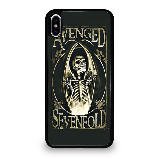 AVENGED SEVENFOLD BAND SKULL LOGO iPhone XS Max Case Cover